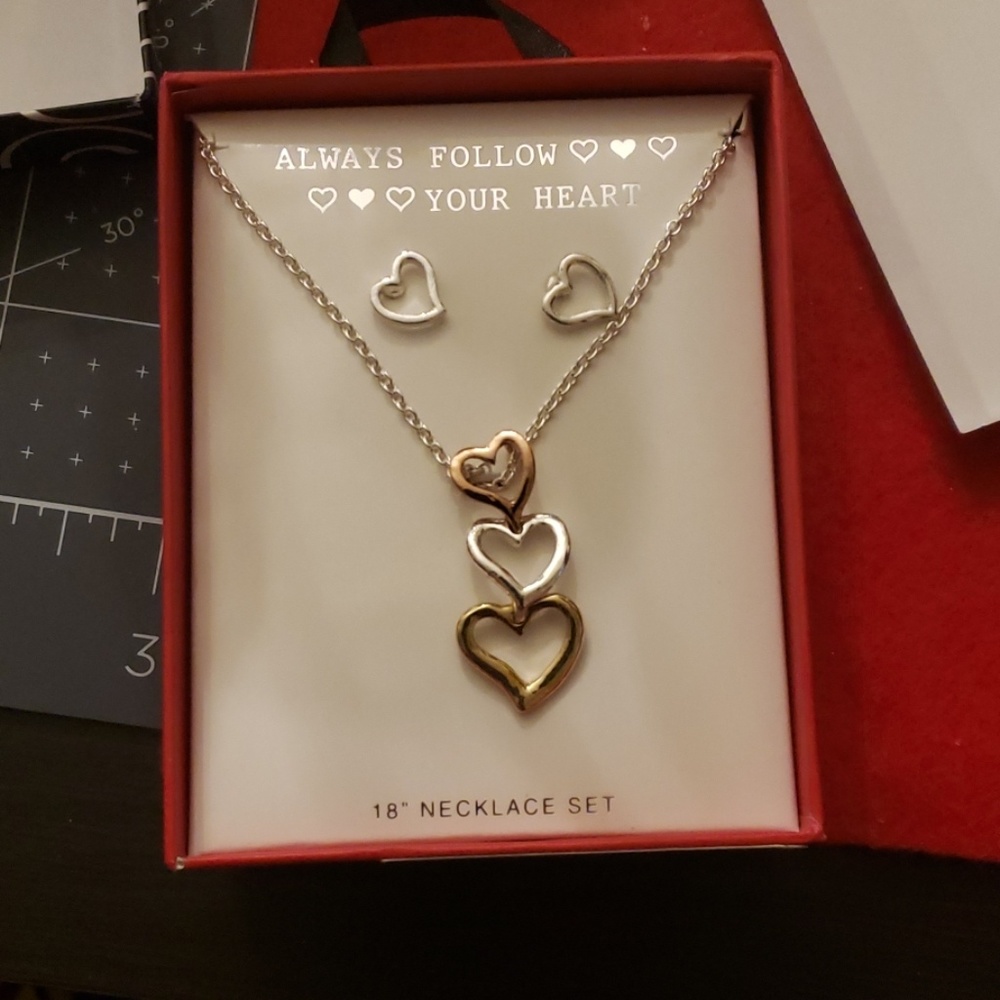 Necklace with matching earrings